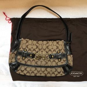 Gently used Coach two toned purse